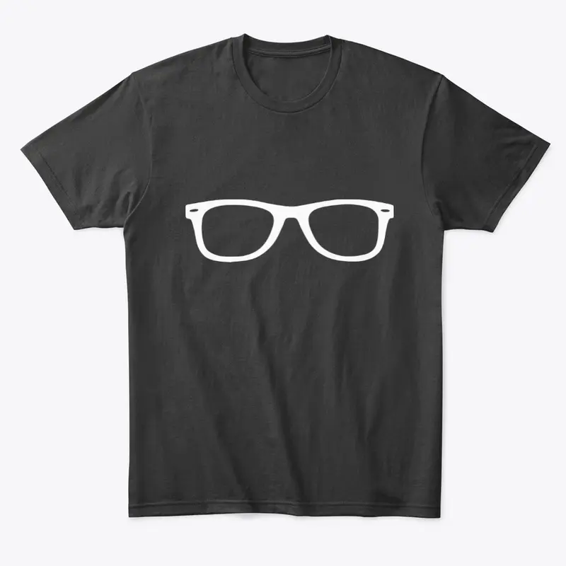 Nerd Glasses Merch! - White Graphic